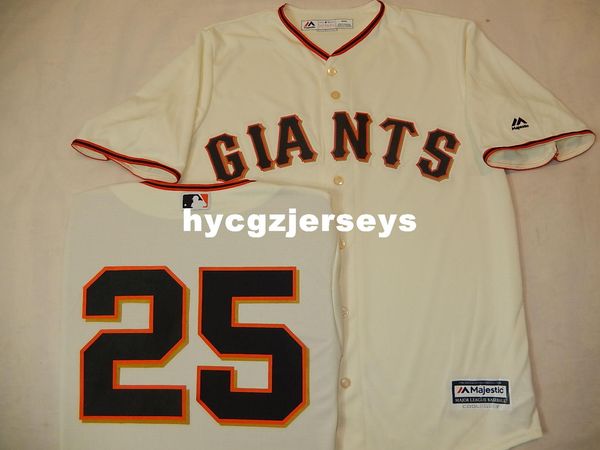 

baseball mens sg #25 barry bonds shirt jersey creme mens stitched jerseys big and tall size xs-6xl for sale, Black;blue