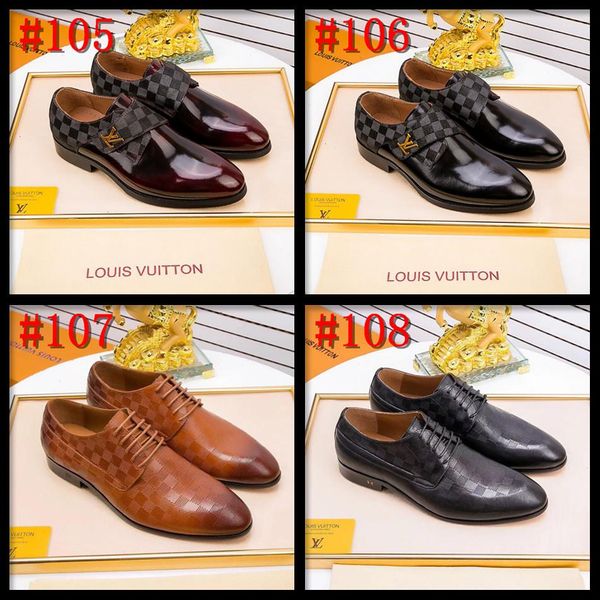 

21ss designers men dress shoes fashion oxford business men shoes leather soft casual breathable men's flats slip-on sh, Black