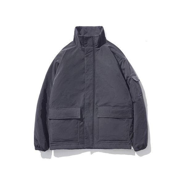 

mens designer jackets designer thick solid color casual coat fashion loose warm jackets mens winter outerwear clothing 2019 winter new, Black;brown