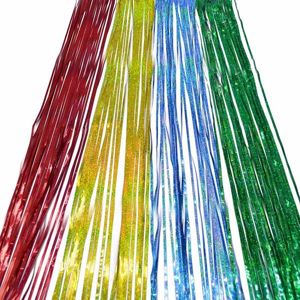 

10 * 100см мишура фольга fringe двери гардина birthday party decor фото фон свадебные украшения поставки другие события па