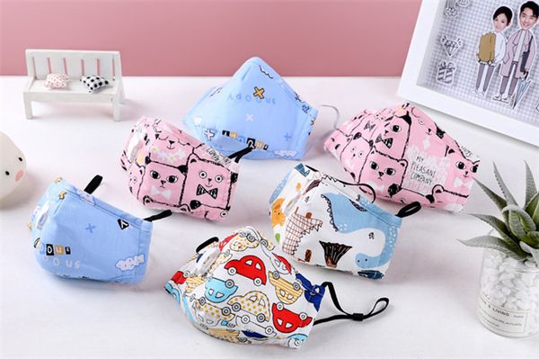 

Унисекс детская маска N95 / KN95 детские мультяшные маски для лица с активным угольным фильтром дыхательный клапан PM2. 5 Anti Haze пылезащитная маска для лица