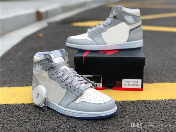 

2020 release authentic x 1 low high og basketball shoes men wolf grey sail pn dust white 1s trainers sports zapatos outdoor sneakers, Black