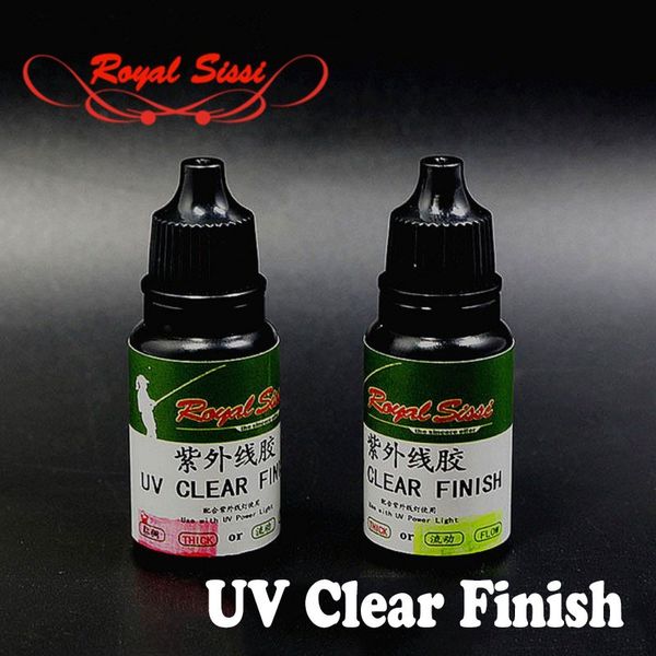 

2styles uv clear finish glue combo thin& thick instant cure super clear uv glue fly tying quick drying glue fly fishing chemical