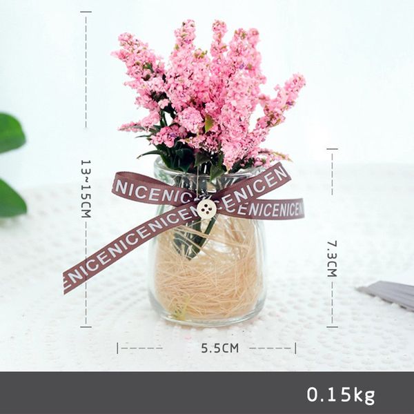 

mini bonsai artificial flowers succulent plants modern design fake soil lavender for home garden office deskdecoration