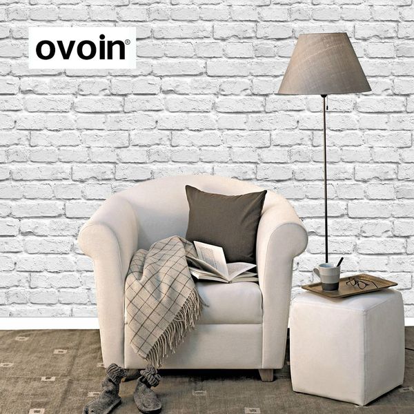 

modern vintage 3d stereo effect white brick wallpaper roll pvc rustic realistic faux brick wall paper waterproof