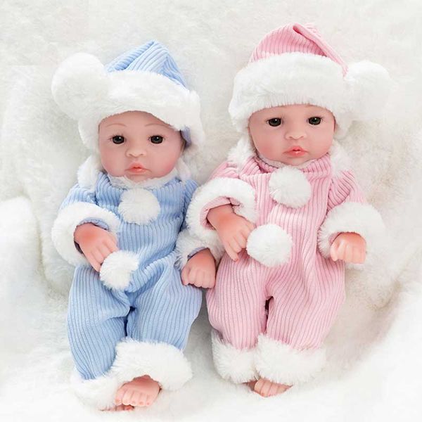 

33cm kids toys joint body dolls children toys anime action figures rebirth doll realistic dolls gift soft interactive toy doll gift box