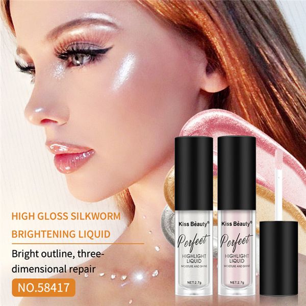 

3 colors makeup liquid highlighter face brighten glow shimmer highlight contour facial brightening waterproof long-lasting