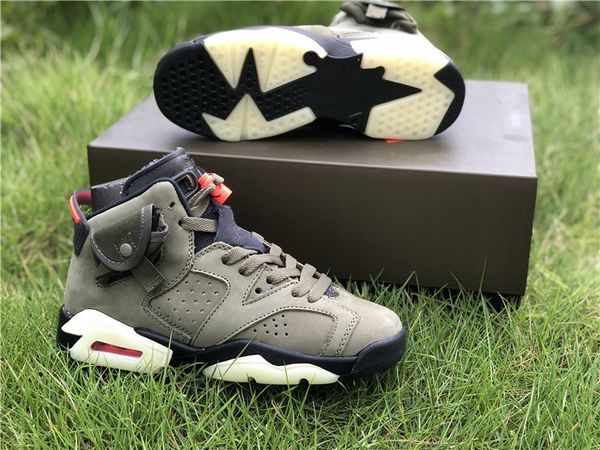 

6 3 1084 200 new released travis scott x basketball vi cactus jack olive army green suede m cn- outdoor shoes