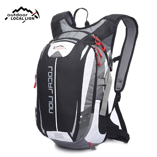 

locallion 18l mountain bike backpack male black white patchwork reflective cycling backpacks for teenage girls rucksack xa27wd