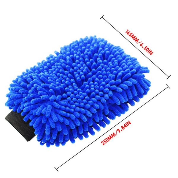 

двусторонняя синели перчатки автомойка перчатки губка чистки автомобиля щетки мягкой микрофибры автомобильных принадлежностей кисти accessor