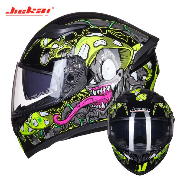 

jeikai мотоцикл анфас шлем мотоцикл езда шлем мотокроссу double lens каски мото каско capacete