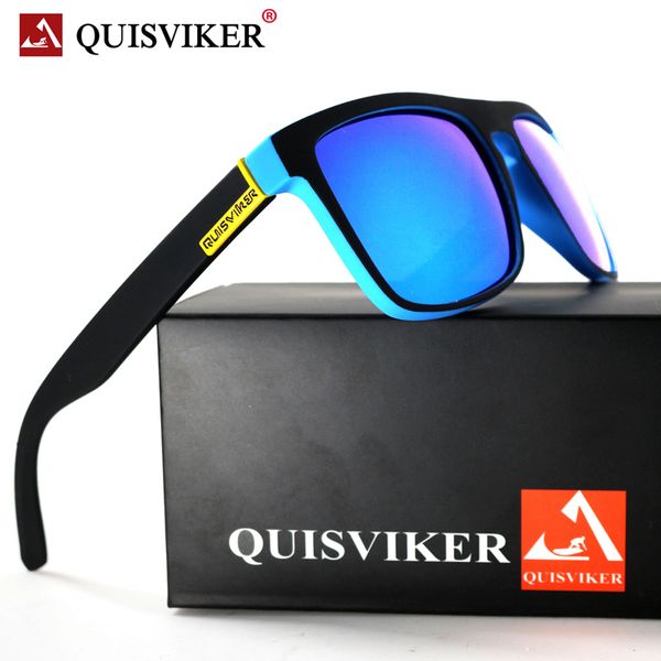 

quisviker brand design square sunglasses men polarized sun glasses women shades masculino, White;black