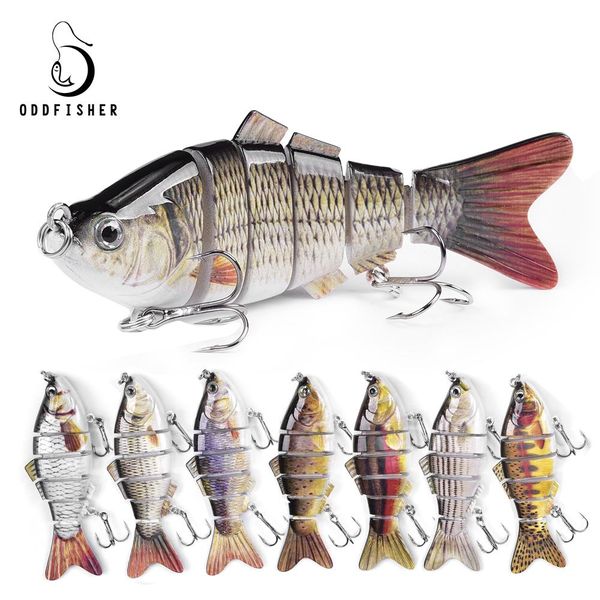 

оригинальный бассейн рыбалка bait мульти шарнирных жесткие приманки воблеры для рыбы 6 воблера isca сегментов swimbait искусственного rciep