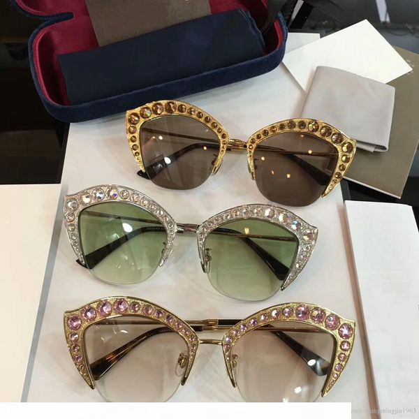 

2017 fashion women designer sunglasses for women sunglasses plank frame summer style womens glasses protection eyewear g0114, White;black