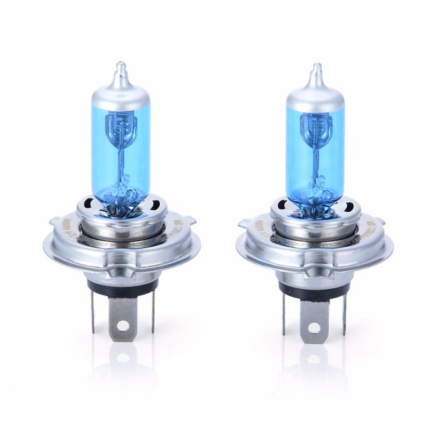 

4pcs h4 55w halogen car light bulb high low beam h4 12v 60/55w p43t 9003 super xenon white 6000k headlight lamp
