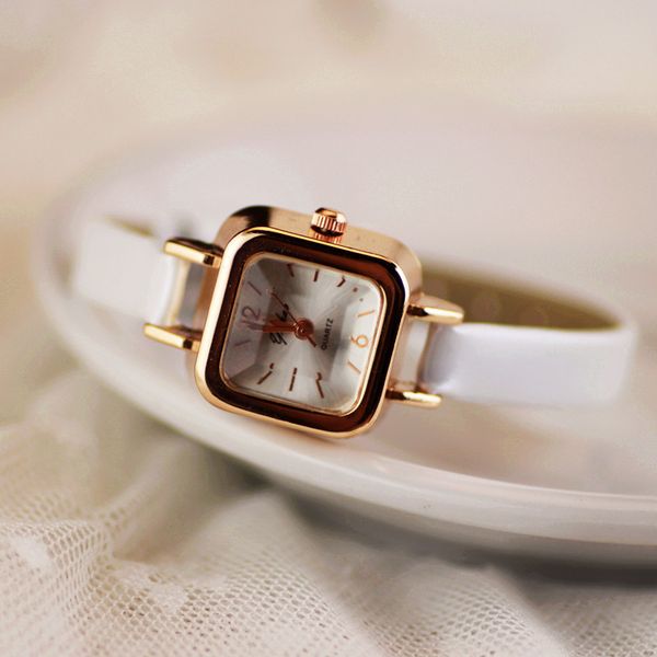 

black friday square watches women stainless steel quartz wristwatch ancient fashion girls sports clock for ladies dresst new a40, Slivery;brown