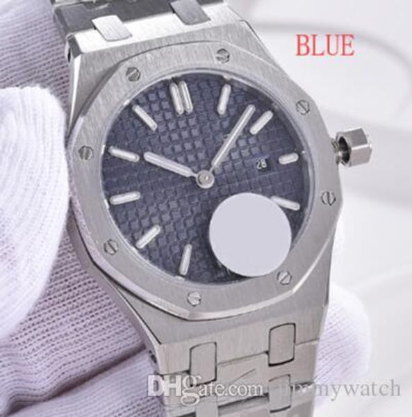 

royal oak quartz battery 33mm gorgeous womens watches stainless steel blue dial deployment bracelet watch outdoor ladies wristwatches, Slivery;brown