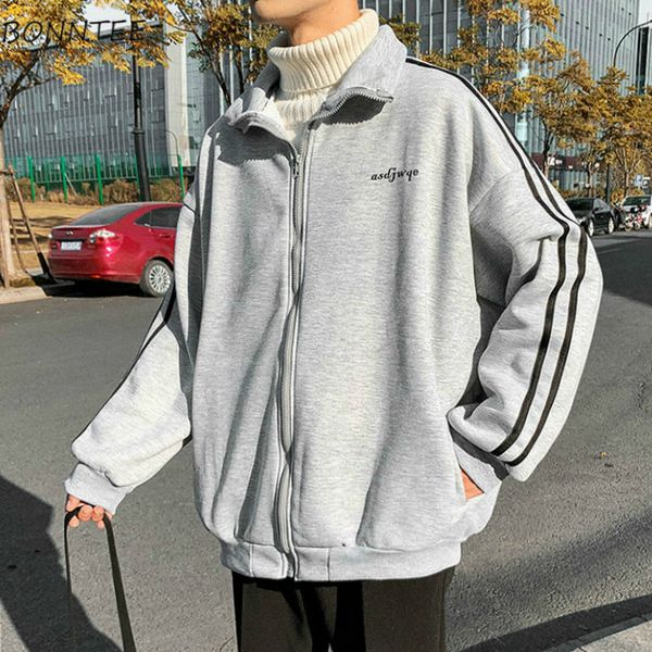 

jackets men windbreak baseball clothes loose harajuku patchwork outwear mens pockets bomber pullovers daiyly black couple, Black;brown