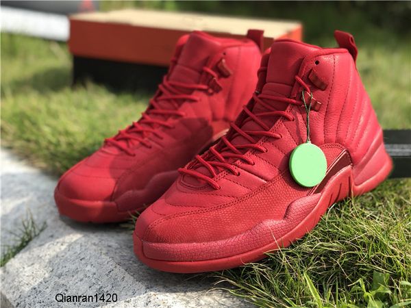 

to buy 12 gym red black basketball designer shoes new fashion xii suede bulls custom sports sneakers good quality with box