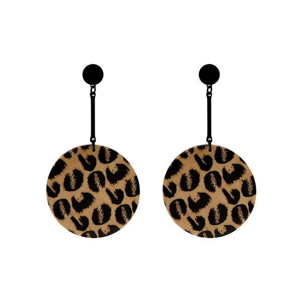 

autumn and winter temperament leopard earrings female long paragraph personality 2019 new earrings ear jewelry wild, Silver