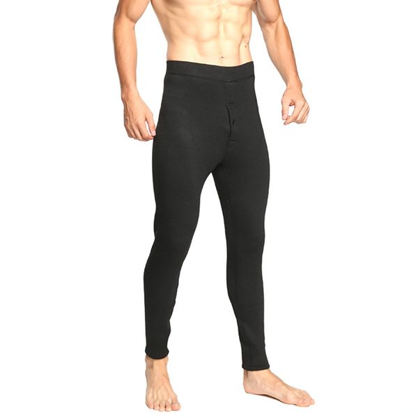 

winter men's thermal underwear thermal underwear warm wool cotton thick, White;black