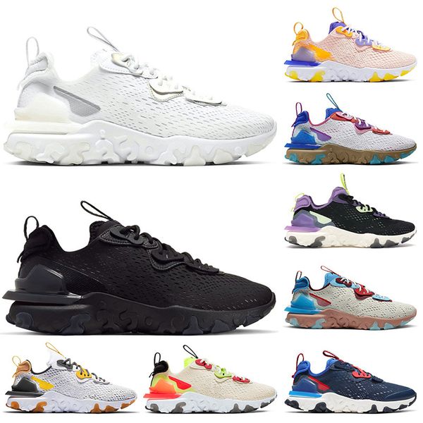 

2020 triple white black epic react vision mens womens running shoes pn dust purple orange react element 55 trainers sneakers