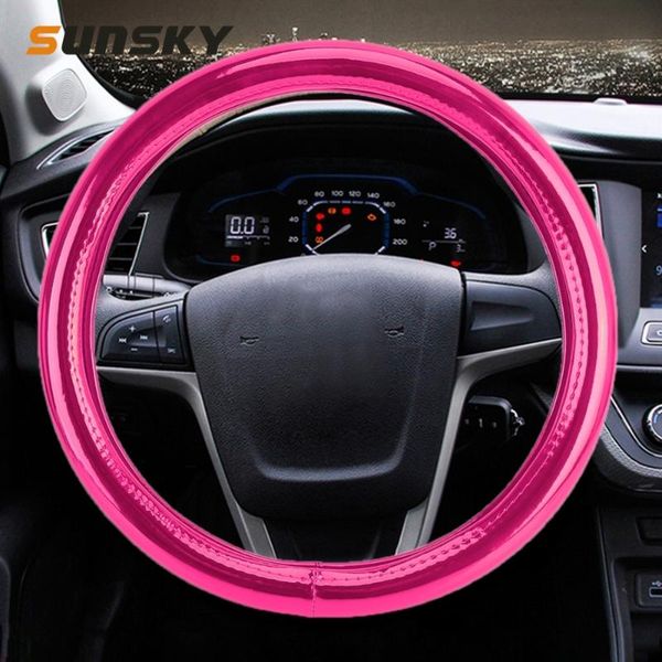 

universal car plating matte leather cotton steering wheel cover