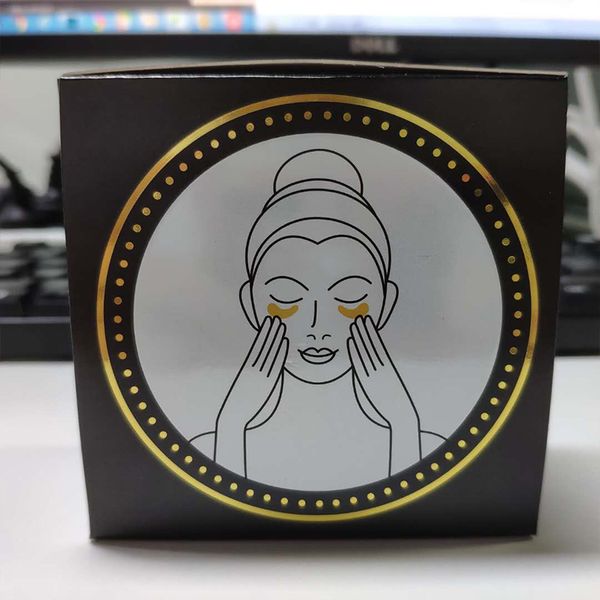 

24k gold powder sheet patch hydrate refreshing eye improve dry eye black face skin care anti-aging mascarilla easy absorb wholesale eye mask