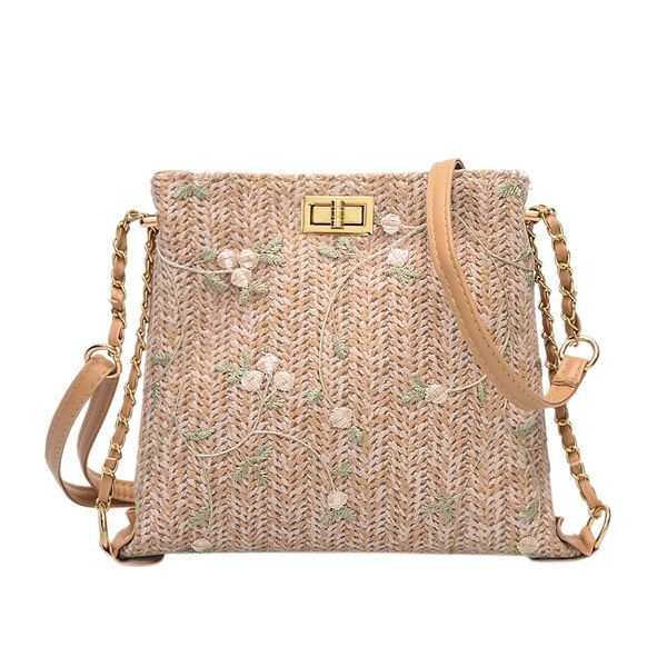 

соломенные сумки для женщин простой соломы сумки lace цепи сумки мода плечо хаки