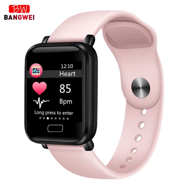 

2019 smart watch ip67 waterproof heart ratemusic control fitness smart wristband men women smart bracelet for android ios watch, Slivery;brown