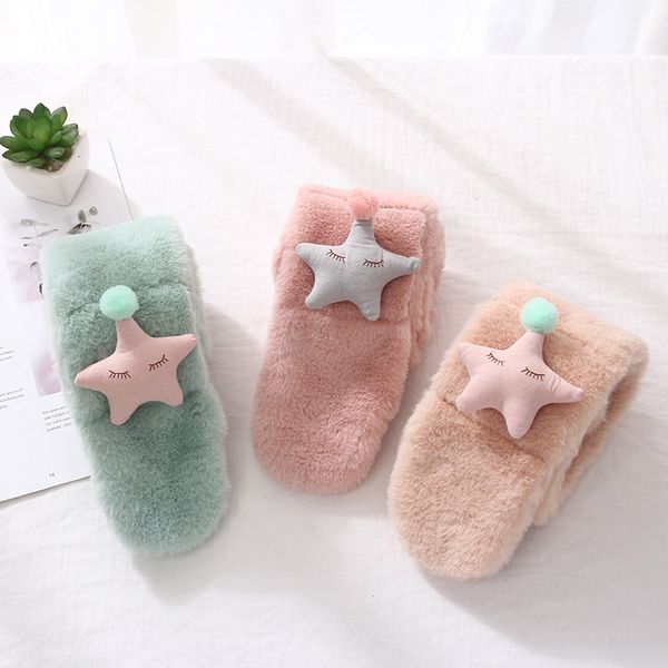 

wholesale-child scarf plush rabbit hair children scarf autumn and winter boys and girls scarf winter warm, Blue;gray