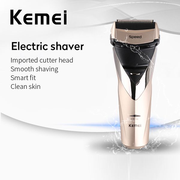 

kemei professional electric shaver rechargeable waterproof shaveing for man beard trimmer men face care shaver razor km-8102