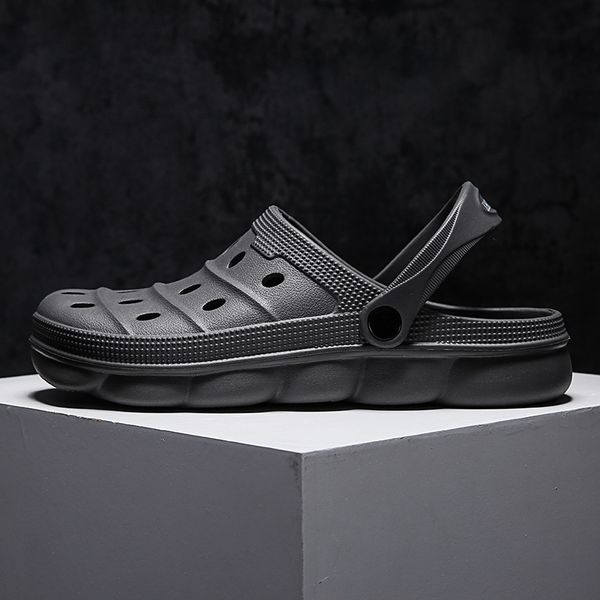 

2020 men women summer sandal men eva black garden shoes beach flip flops shoes solid flat bath slippers