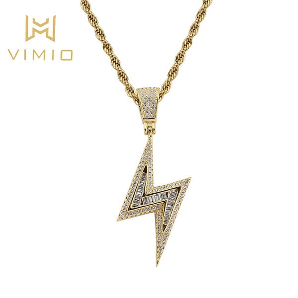 

hip hop pendant necklace jewelry zircon copper inlaid fashion necklace accessories, Silver