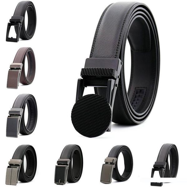 

роскошные джинсы корова бизнес ремни новые дизайнерская cowskin waistband автоматической пряжкой поясной ремень мужские женские повседневный, Black;brown