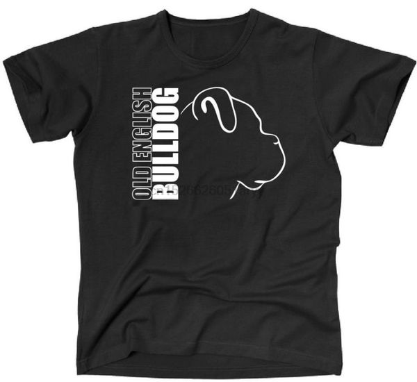 

2019 new brand 100% cotton for man better t-shirt old english dog dogs design tee shirt, White;black