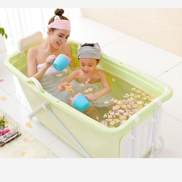 

252 bath barrel double folding bath barrel thickening plastic inflatable plastic