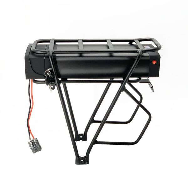 

new 48v 20ah rear rack ebike li-ion battery led taillight for 1500w electric bicycle with usb port rear frame 54.6v 2a charger