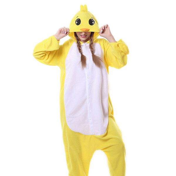 

осень и зима маленький желтый цыпленок мультфильм кусок пижамы флис с длинными рукавами на дом однополые пижамы обслуживание на дому, Black;red