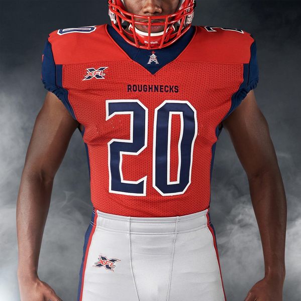 

new houston roughnecks xfl football #20 jersey 11 phillip walker connor cook hicks andre williams nick holley akrum wadley marquez williams, Black