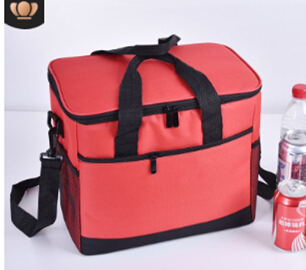 

lunch bag thermal large camping picnic cooler drink portable insulated cool, Blue;pink