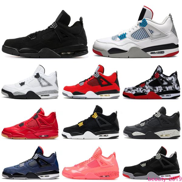 

высокое качество 4s баскетбол обувь 4 разводили singles день black cat neon wings прохладный серый татуировку, какие мужские спортивные трен