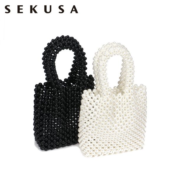 

sekusa new design women clutch bags beaded wedding handmade style evening bags for party small day clutches purse holder