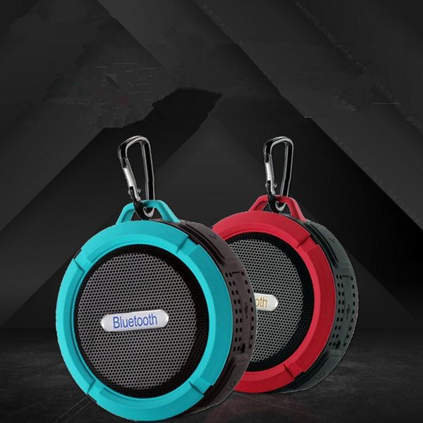 C6 alto-falante bluetooth à prova d'água ao ar livre otário mini alto-falante bluetooth telefone celular subwoofer pequeno alto-falante dhl grátis