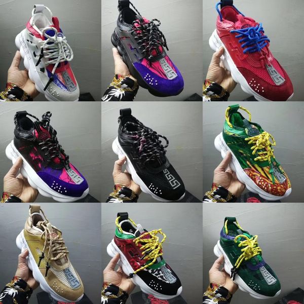 

2019 ver ace chain reaction luxury di trict medu a lux men women ca ual hoe chau ure de homme femme link embo ed trainer yeezy