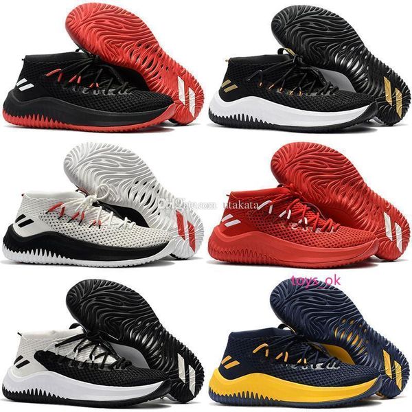 

boxnew с d lillard 4 баскетбольные туфли dame 4 rip city белый черный красный неокрашенный подпись спорт для мужчин бренд кроссовки 7-12