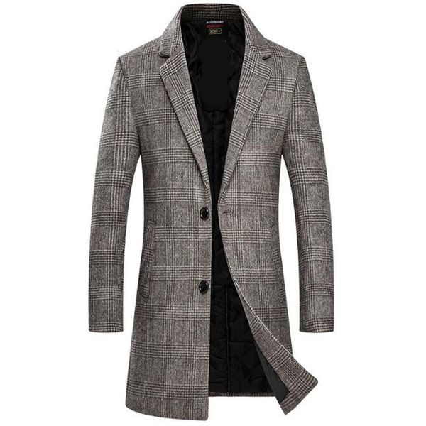 

новая мода бутик pure color мужчины шерстяная ткань повседневный business пальто шанца mens отдыха blends пыли пальто куртки, Tan;black