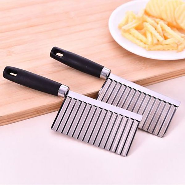 

potato wavy edged tool stainless steel kitchen gadget vegetable fruit cutting cooking tools kitchen accessories#2