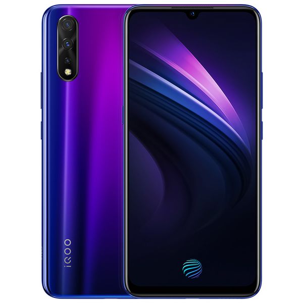 

original vivo iqoo neo 4g lte cell phone 6gb ram 64gb 128gb rom snapdragon 845 octa core 6.38" full screen 12.0mp face id otg mobile ph