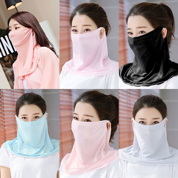 

ydq8a magic hat fashion scarf face scarf collars mask sunscreen windproof multiple style outdoor seamless cycling, Black